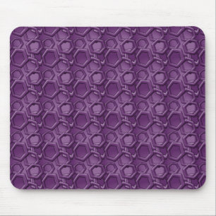 Mousepad Teste padrão violeta dos hexágonos