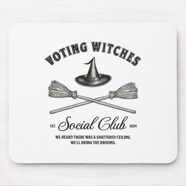 Mousepad Testemunhas De Halloween Votando Bruxas Para Kamal (Frente)