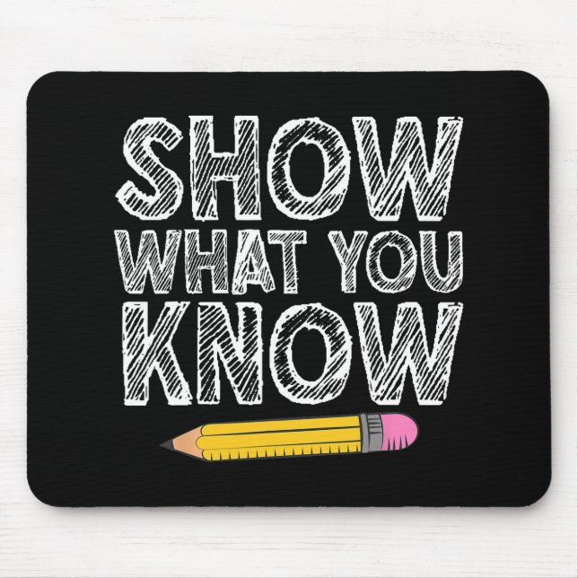 Mousepad Testes De Arte Do Dia Para Mulheres Homens Teste D (Frente)