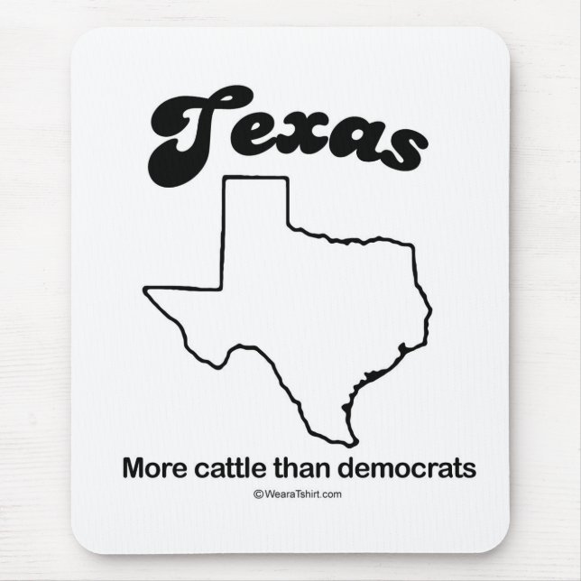 Mousepad TEXAS - de "t-shirt e engrenagem da DIVISA do (Frente)
