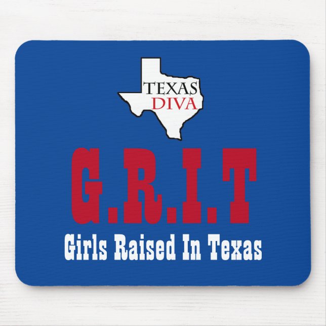 Mousepad Texas Diva - G.R.I.T. - Raparigas Criadas No Texas (Frente)