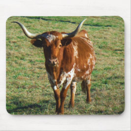 Mousepad Texas Longhorn Cattle Cattle Photo Rustic