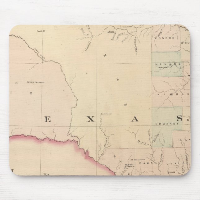 Mousepad Texas, Parte Ocidental (Frente)