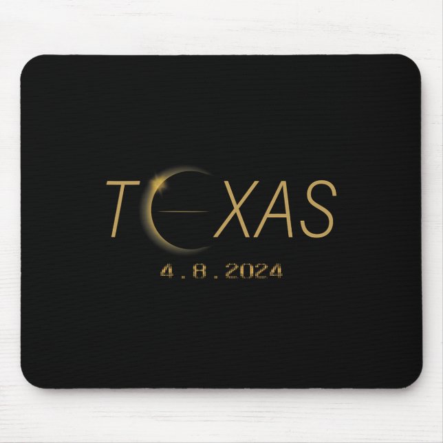 Mousepad Texas Solar Eclipse 2024 Shirt Total (Frente)