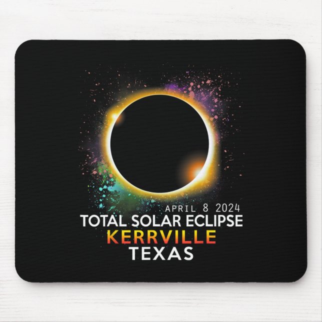 Mousepad Texas Totality Total Solar Eclipse 8 de abril de 2 (Frente)