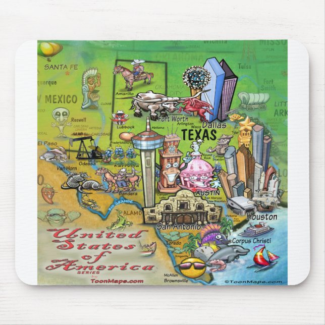 Mousepad Texas USA (Frente)