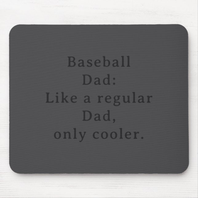 Mousepad Text Funny Dad Baseball  (Frente)