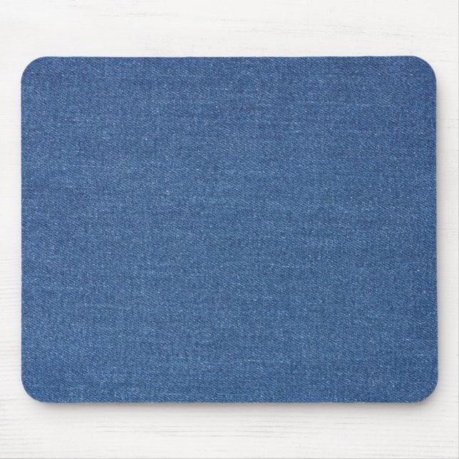 Mousepad Têxtil original, azul, moda, jean denim (Frente)
