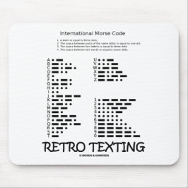 Mousepad Texting retro (código Morse de Internatonal)