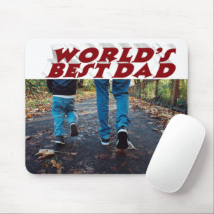 Mousepad Texto 3d da melhor foto de Pai