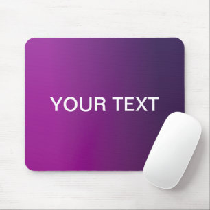 Mousepad Texto Branco de Gradiente Roxo Moderno e Editável