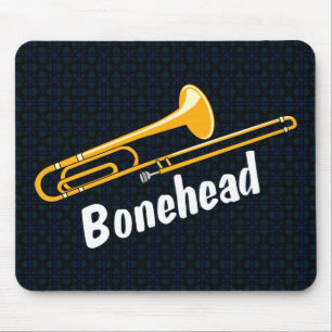 Mousepad Texto Branco do Bonehead Trombone