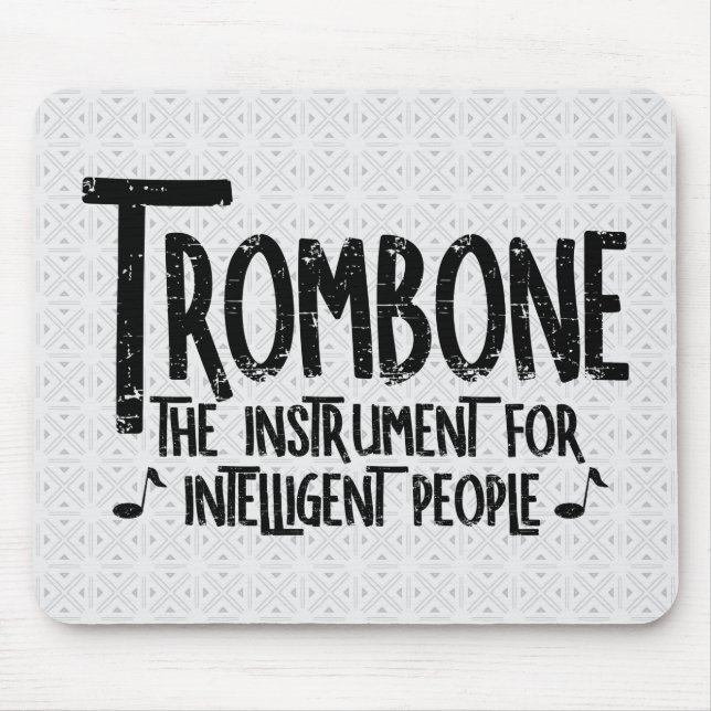 Mousepad Texto Bruto de Trombone Inteligente (Frente)