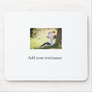 Mousepad Texto da imagem de adição de nome da família da fi