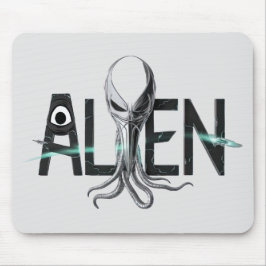 Mousepad Texto de Alienígena de Espaço