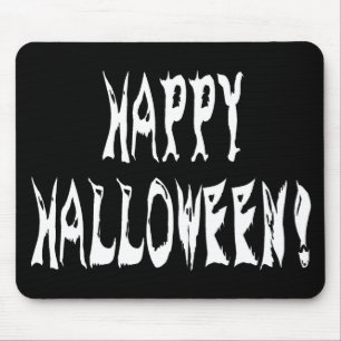 Mousepad Texto de Halloween do Fantasma