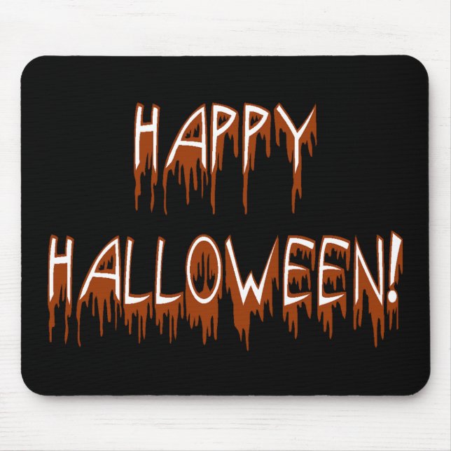 Mousepad Texto de Sofrimento do Halloween (Frente)