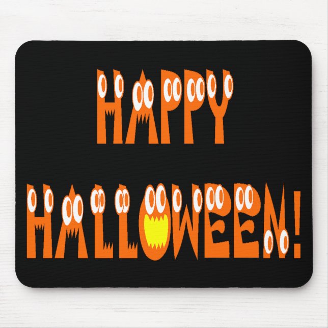 Mousepad Texto do Esquadrão do Halloween (Frente)