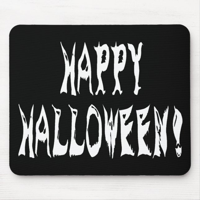 Mousepad Texto do Fantasma Halloween (Frente)