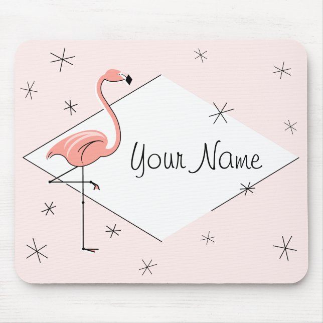 Mousepad "Texto" do Flamingo Pink (Frente)