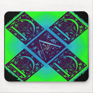 Mousepad Texto do Rico Pai Fundo azul verde