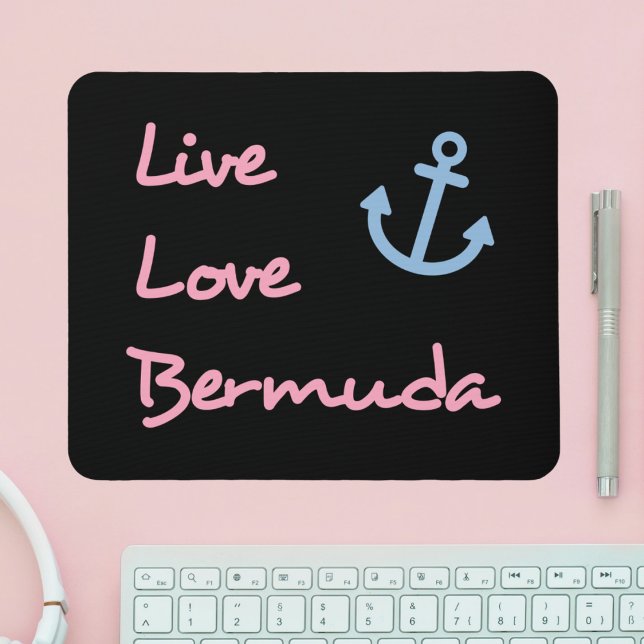 Mousepad Texto do Script das Bermudas do Live Love com Ânco (Criador carregado)