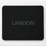 Mousepad Texto Editável Moderno | Cinzas escuras e pretas<br><div class="desc">Aspecto minimalista editável,  edite como quiser!</div>