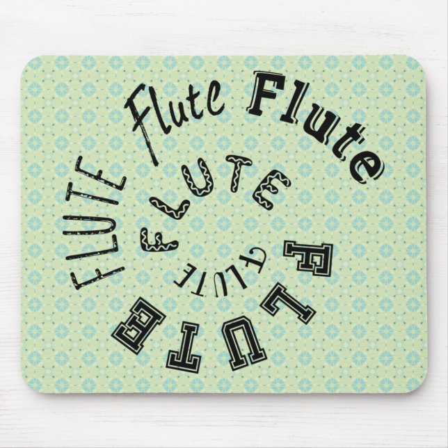 Mousepad Texto Espiral Fluto (Frente)