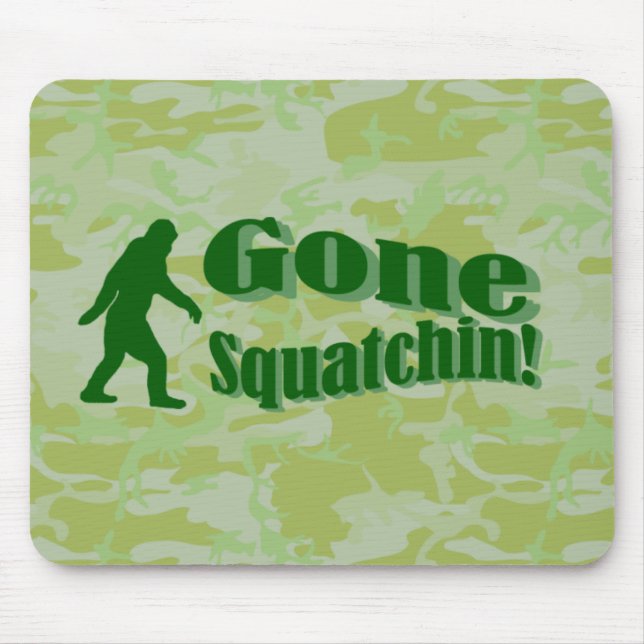 Mousepad Texto esquadrão perdido na camuflagem verde (Frente)