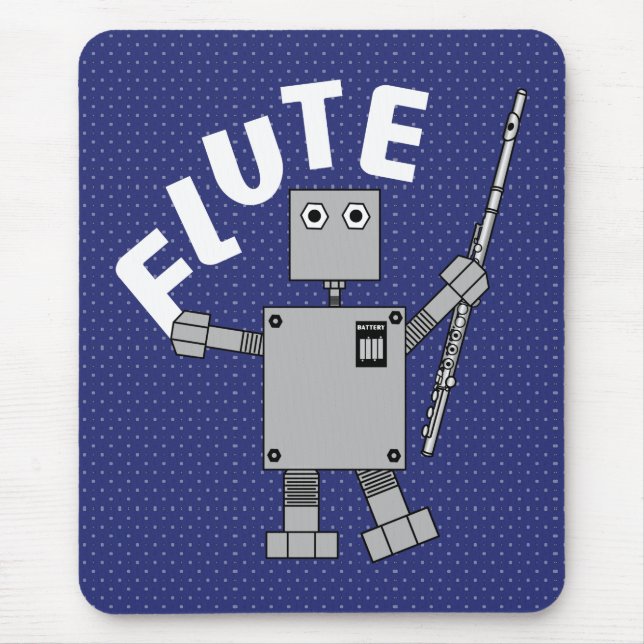 Mousepad Texto Flute Robot (Frente)