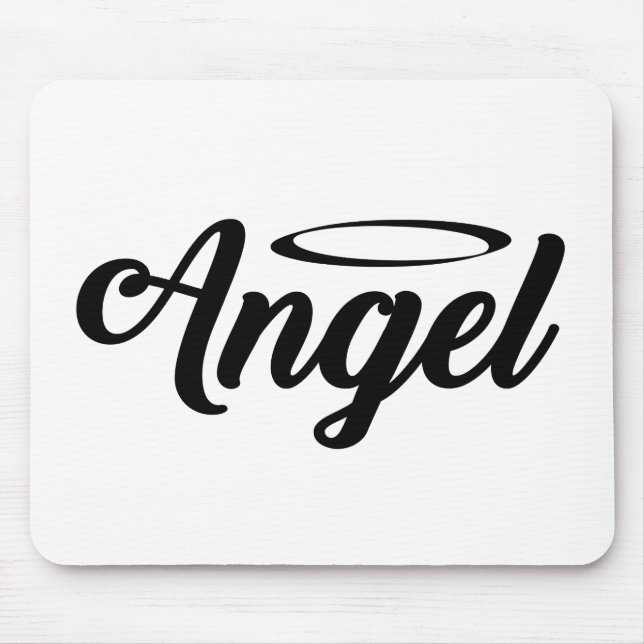 Mousepad Texto Legal do Anjo Texto Gráfico do Anjo Texto do (Frente)
