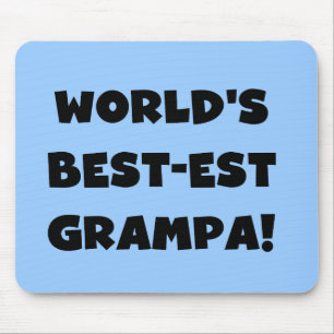 Mousepad Texto Negro - Camisetas de vovô mais bonitas do mu