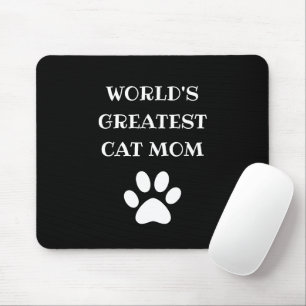 Mousepad Texto personalizado da maior Cat Mãe do Mundo Pers
