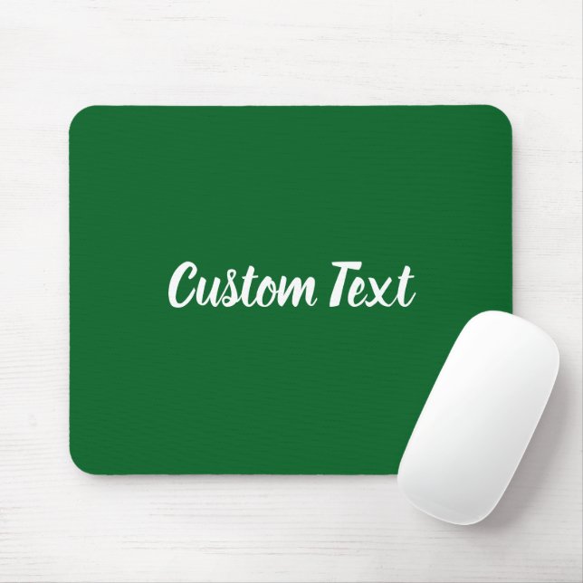 Mousepad Texto Personalizado em Verde Floresta com Letra Br (Com mouse)