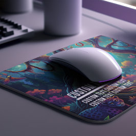 Mousepad Texto Personalizado Macacos da Selva Encantada Vib