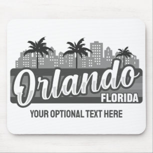 Mousepad Texto Personalizado Orlando Flórida