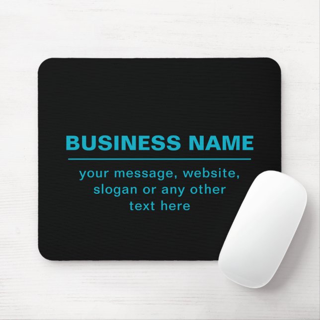 Mousepad Texto Personalizável para Empresas Etc. Negrito Ed (Com mouse)