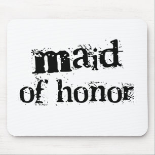 Mousepad Texto preto da madrinha de casamento