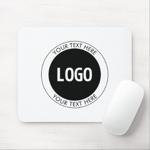 Mousepad Texto simples personalizável e seu logotipo ou ima