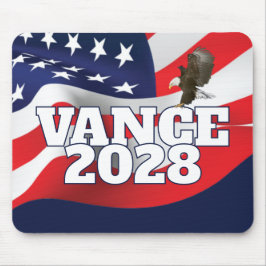 Mousepad Texto Vance 2028 Com Bandeira e Águia Careca