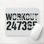Mousepad Texto vestido e arranhado Workout 247365 preto<br><div class="desc">Texto vestido e arranhado Workout 247365 em preto com fundo branco. Perfeito para qualquer pessoa que esteja levantando,  malhação,  treinando,  construindo carrocerias e indo para a academia.</div>