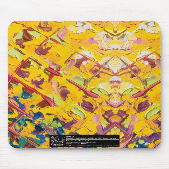 Mousepad Textura #4 de la obra Piña. SERIE (Frente)