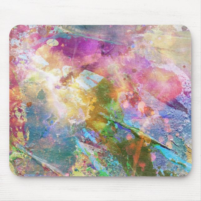 Mousepad Textura abstrata do grunge com pintura 3 da (Frente)