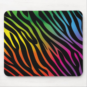 Mousepad Textura colorida da zebra