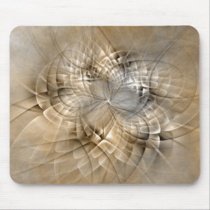 Mousepad Textura de Arte Fractal Moderno Abstrato Tons da T