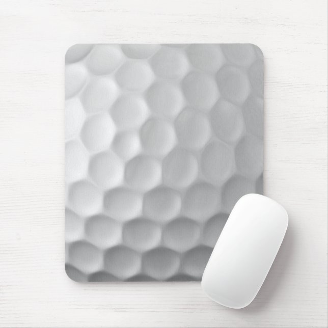 Mousepad Textura de Bola de Golfe Branca Com Alvéolos (Com mouse)