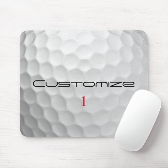 Mousepad Textura de Bola de Golfe Branca Com Reentrâncias N (Com mouse)