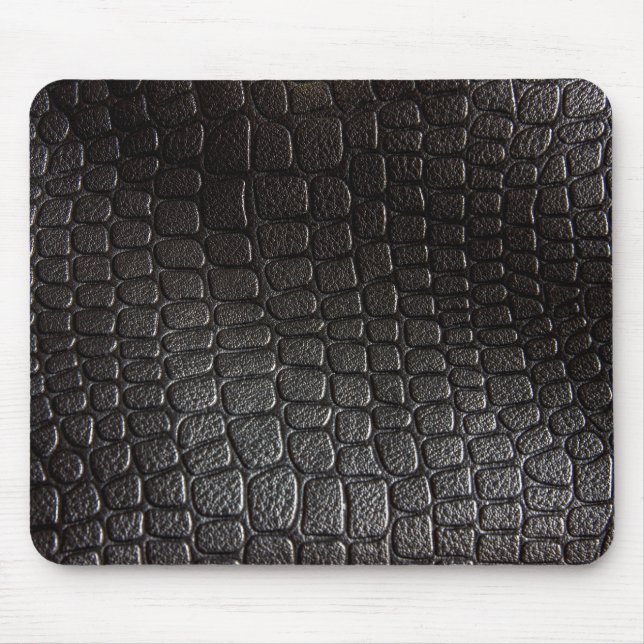 Mousepad Textura de couro preta (Frente)