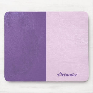 Mousepad Textura de couro roxo e rosa, de tela plana