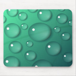 Mousepad Textura de derramamento de chuva em teal